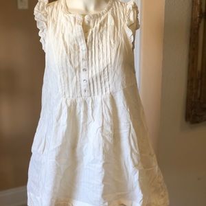 Free People Ivory Cute Cotton Top small